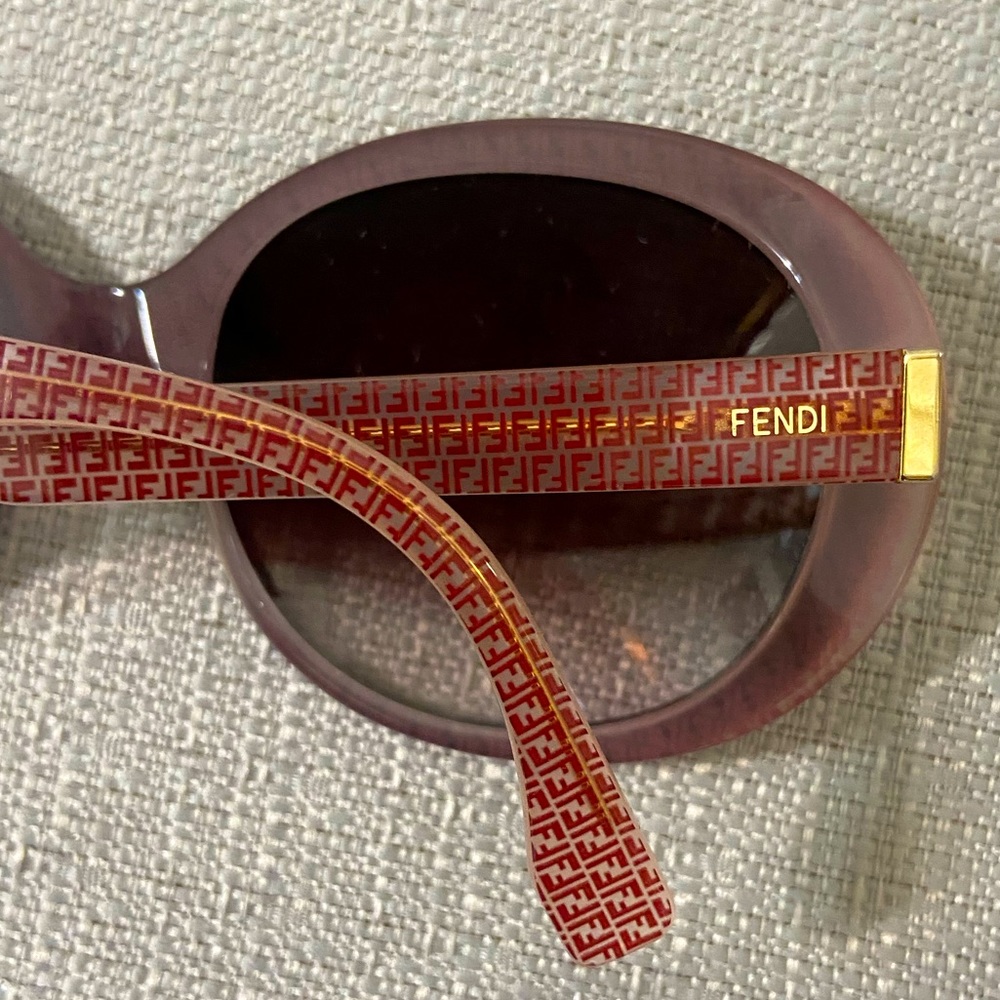 Fendi sunglasses authentic luxury fashion brand red gray ff logo authentic